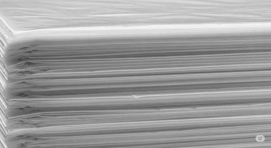 sacchi di polietilene piegati