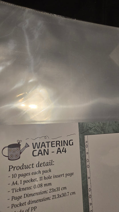 B-graded Oopsie!! Watering Can - A4 Pagine con 1 tasca per raccoglitori
