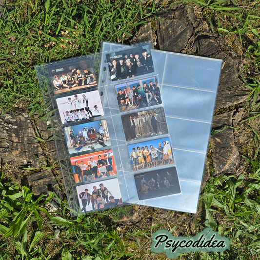 A4 Pagine con 10 tasche per raccoglitori esempio