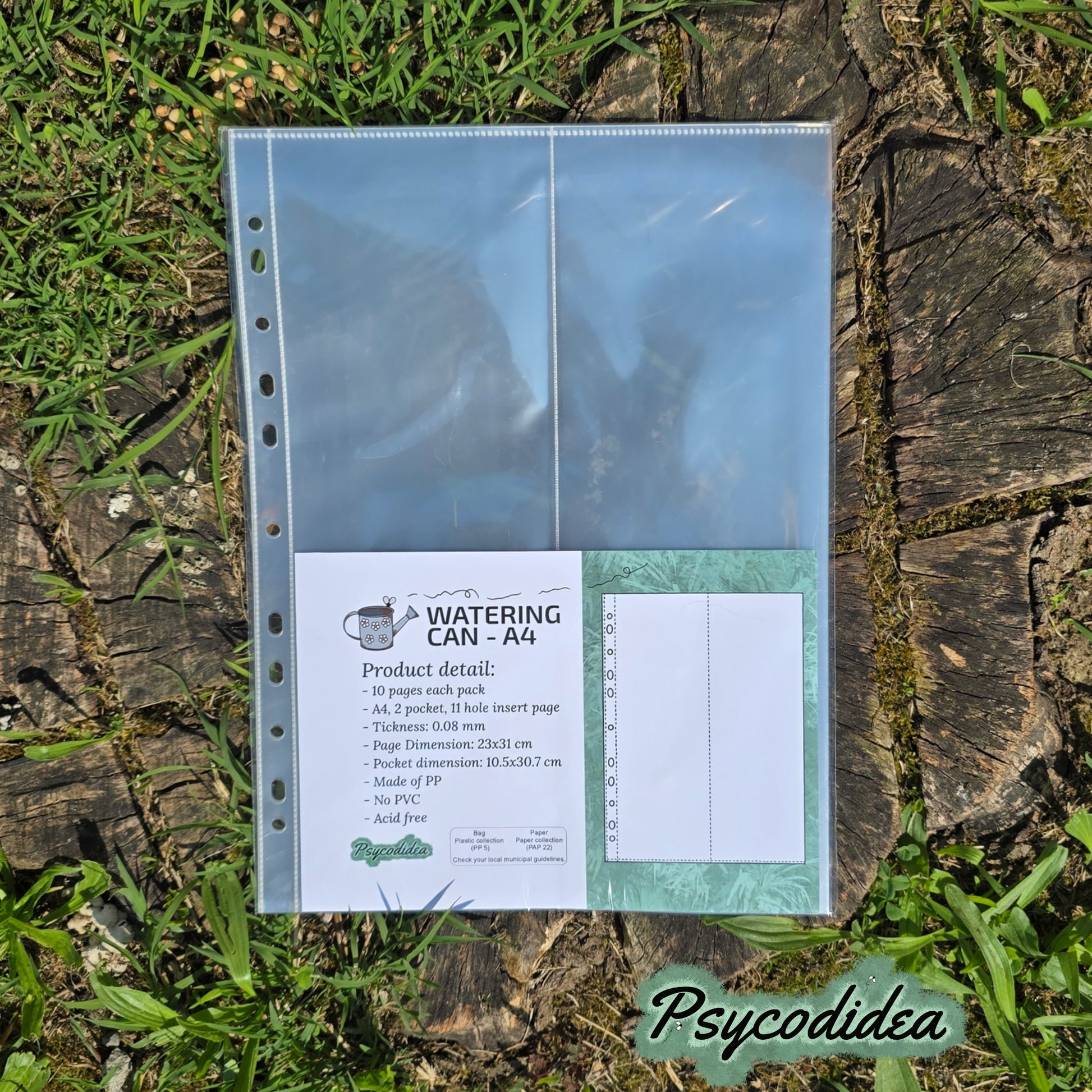 A4 Pagine con 2 tasche verticali per raccoglitori confezione