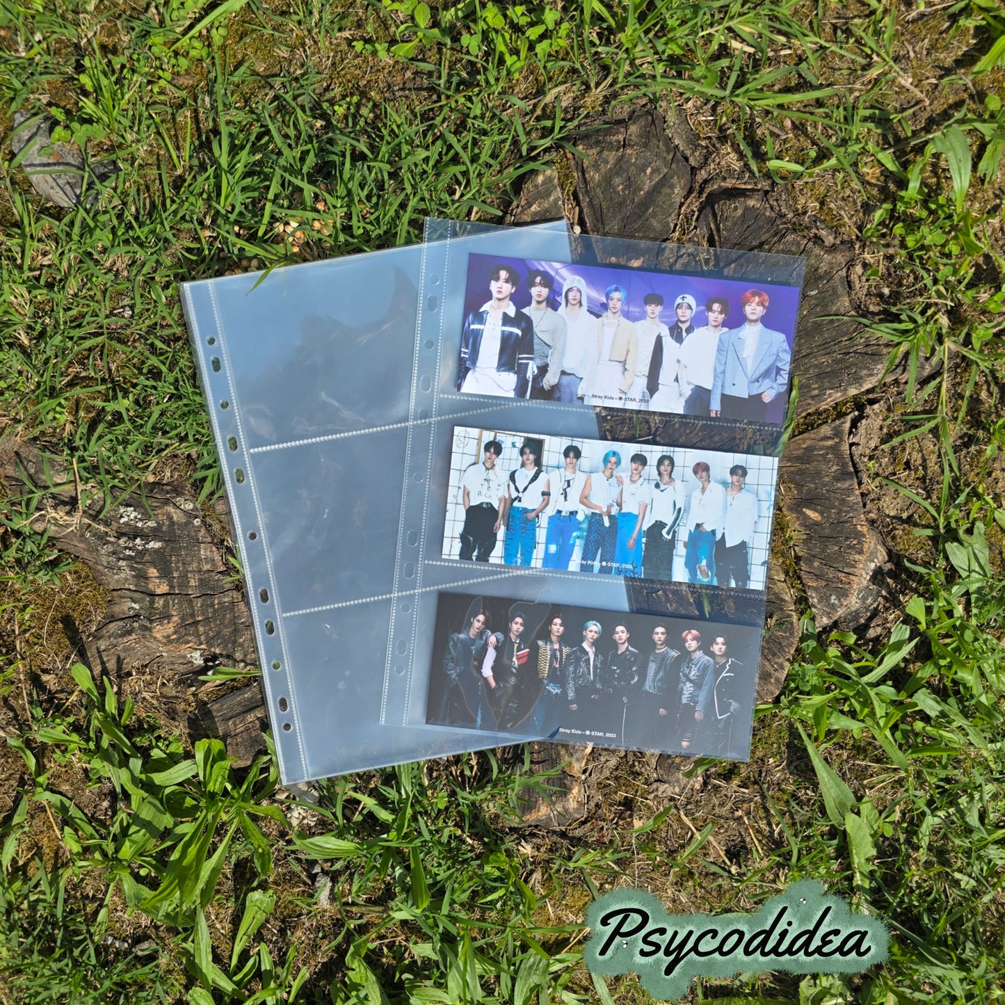 A4 Pagine con 3 tasche orizzontali per raccoglitori esempio