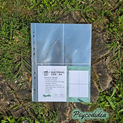 A4 Pagine con 4 tasche per raccoglitori confezione