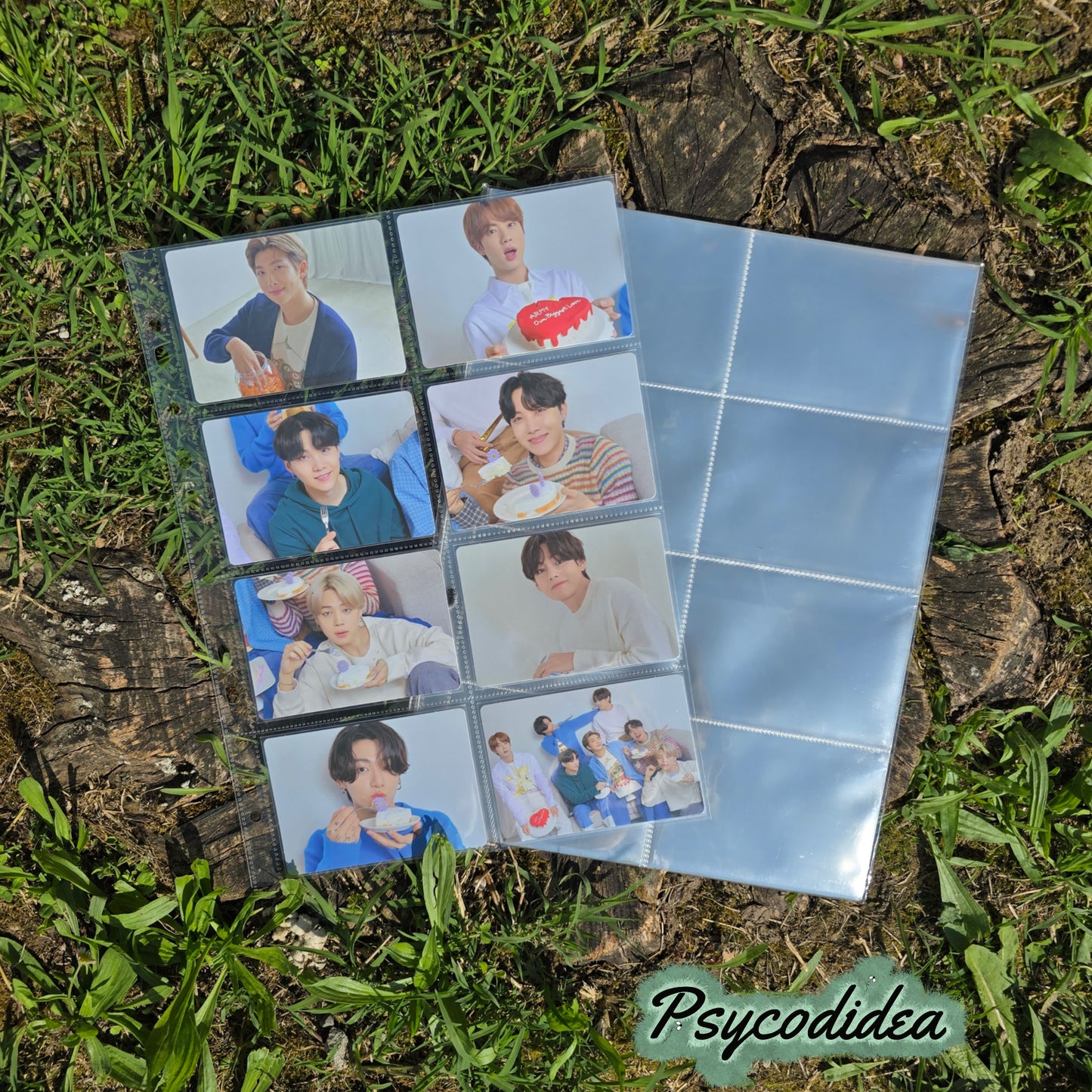 A4 Pagine con 8 tasche per raccoglitori esempio