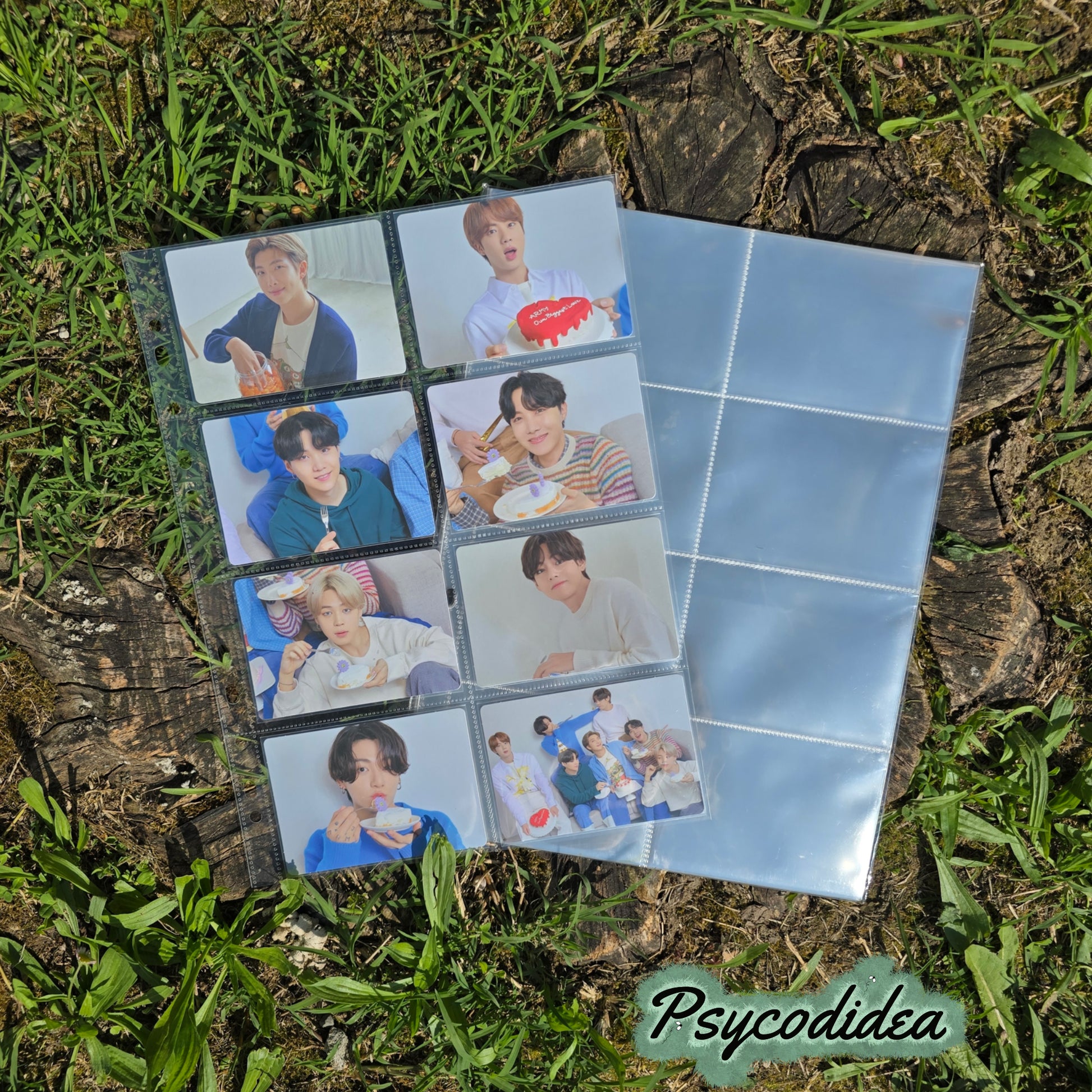 A4 Pagine con 8 tasche per raccoglitori esempio