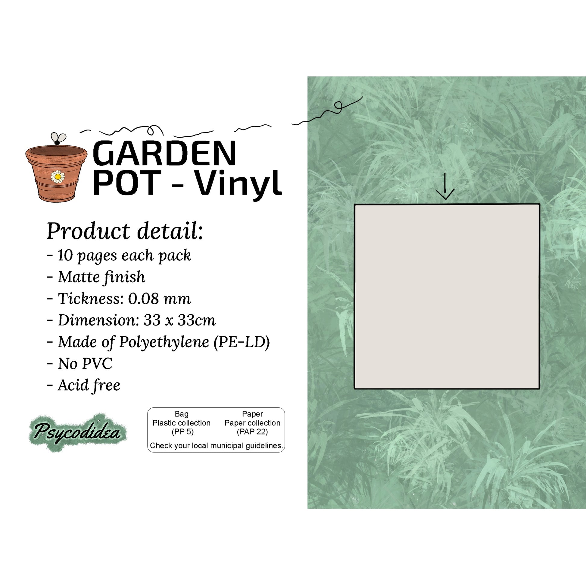 etichetta sleeves per vinili